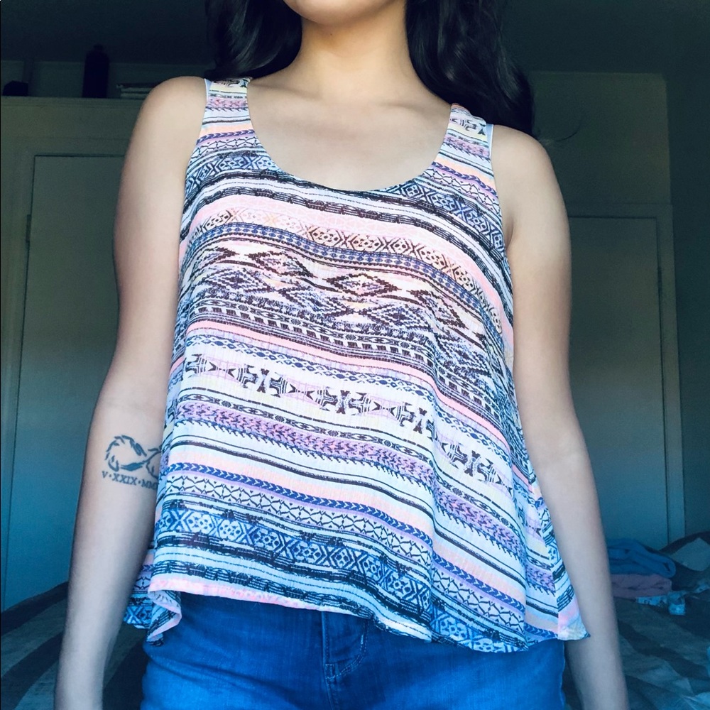 About a Girl patterned top